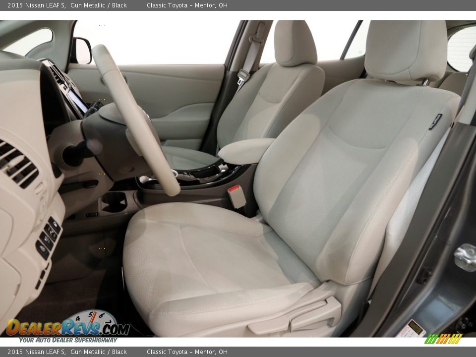 2015 Nissan LEAF S Gun Metallic / Black Photo #6