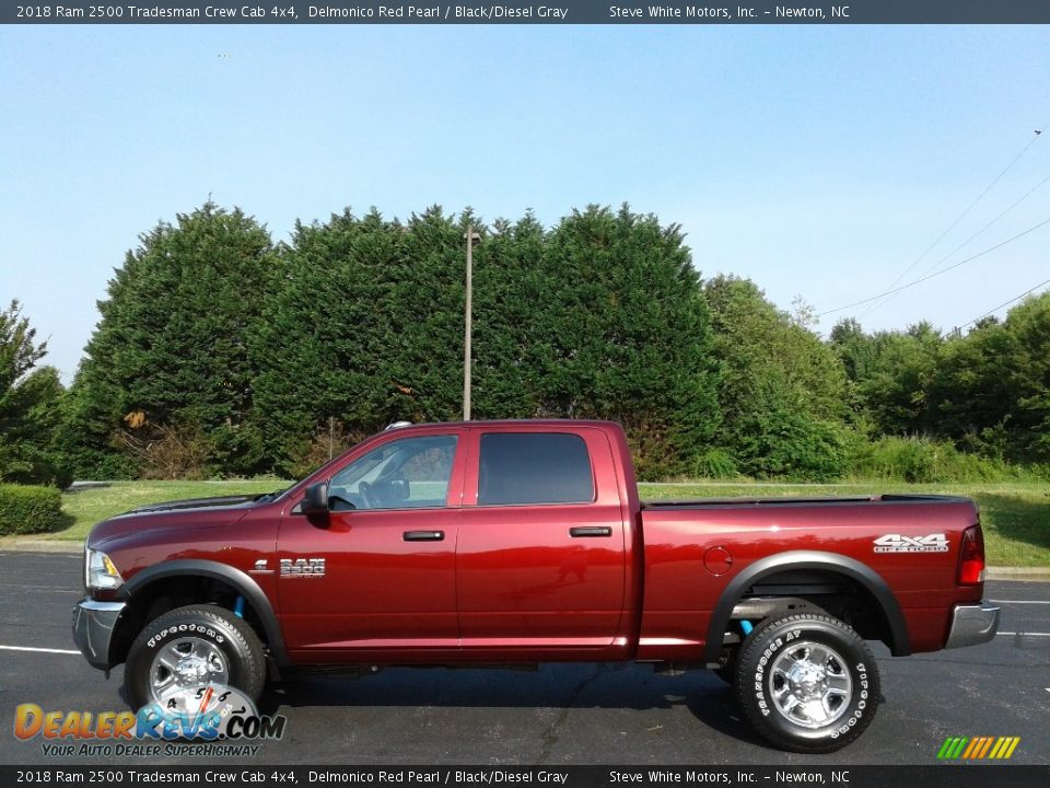 2018 Ram 2500 Tradesman Crew Cab 4x4 Delmonico Red Pearl / Black/Diesel Gray Photo #1
