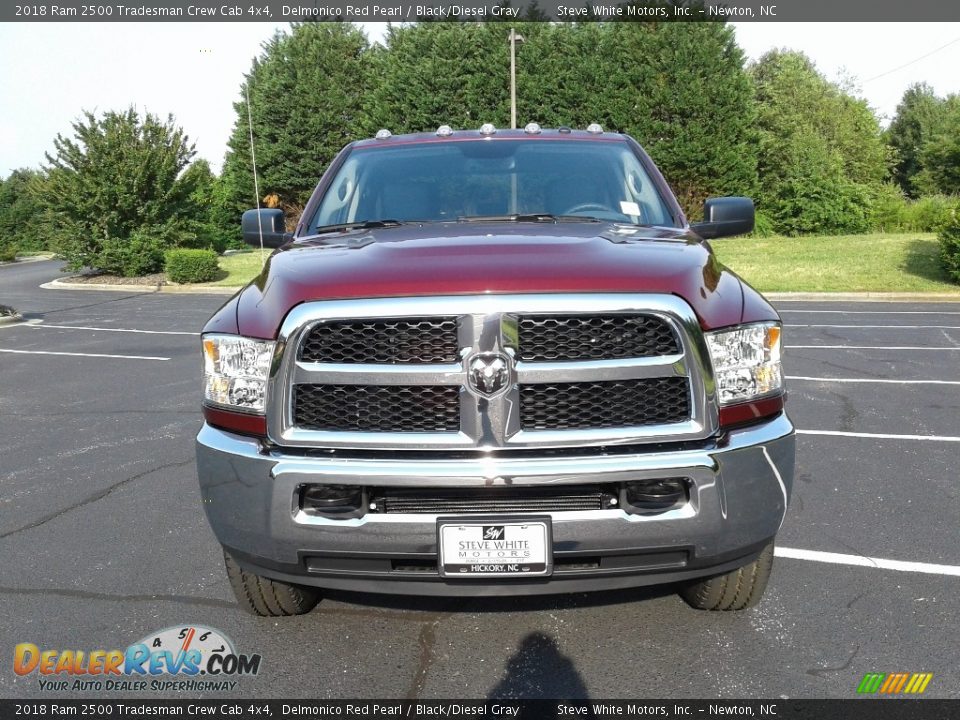 2018 Ram 2500 Tradesman Crew Cab 4x4 Delmonico Red Pearl / Black/Diesel Gray Photo #3