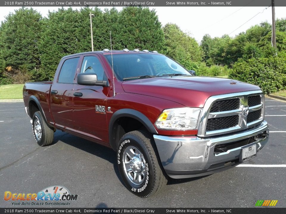 2018 Ram 2500 Tradesman Crew Cab 4x4 Delmonico Red Pearl / Black/Diesel Gray Photo #4