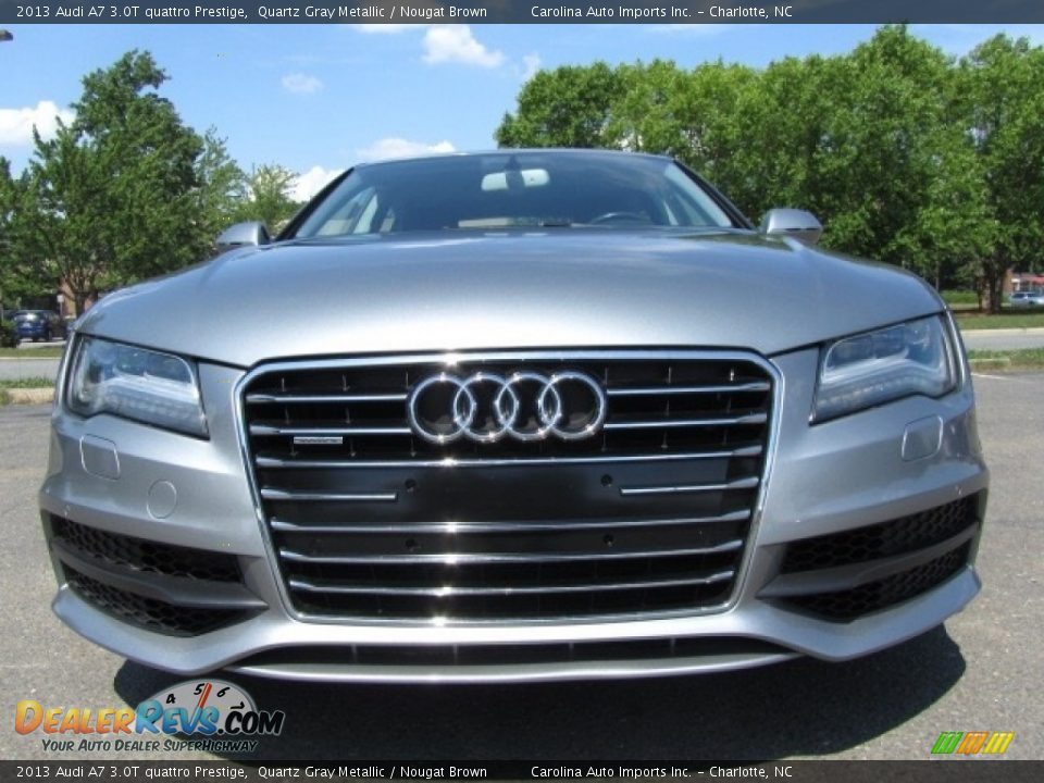 2013 Audi A7 3.0T quattro Prestige Quartz Gray Metallic / Nougat Brown Photo #4