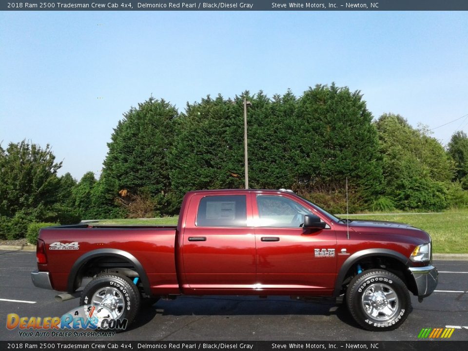 2018 Ram 2500 Tradesman Crew Cab 4x4 Delmonico Red Pearl / Black/Diesel Gray Photo #5