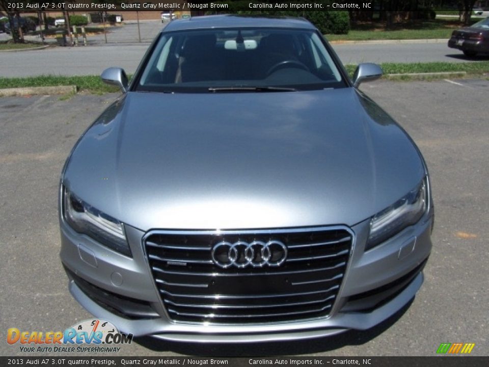 2013 Audi A7 3.0T quattro Prestige Quartz Gray Metallic / Nougat Brown Photo #5