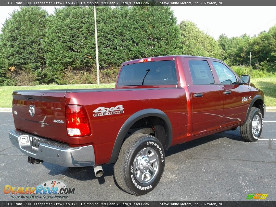 2018 Ram 2500 Tradesman Crew Cab 4x4 Delmonico Red Pearl / Black/Diesel Gray Photo #6