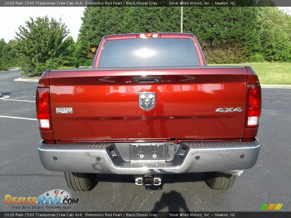 2018 Ram 2500 Tradesman Crew Cab 4x4 Delmonico Red Pearl / Black/Diesel Gray Photo #7