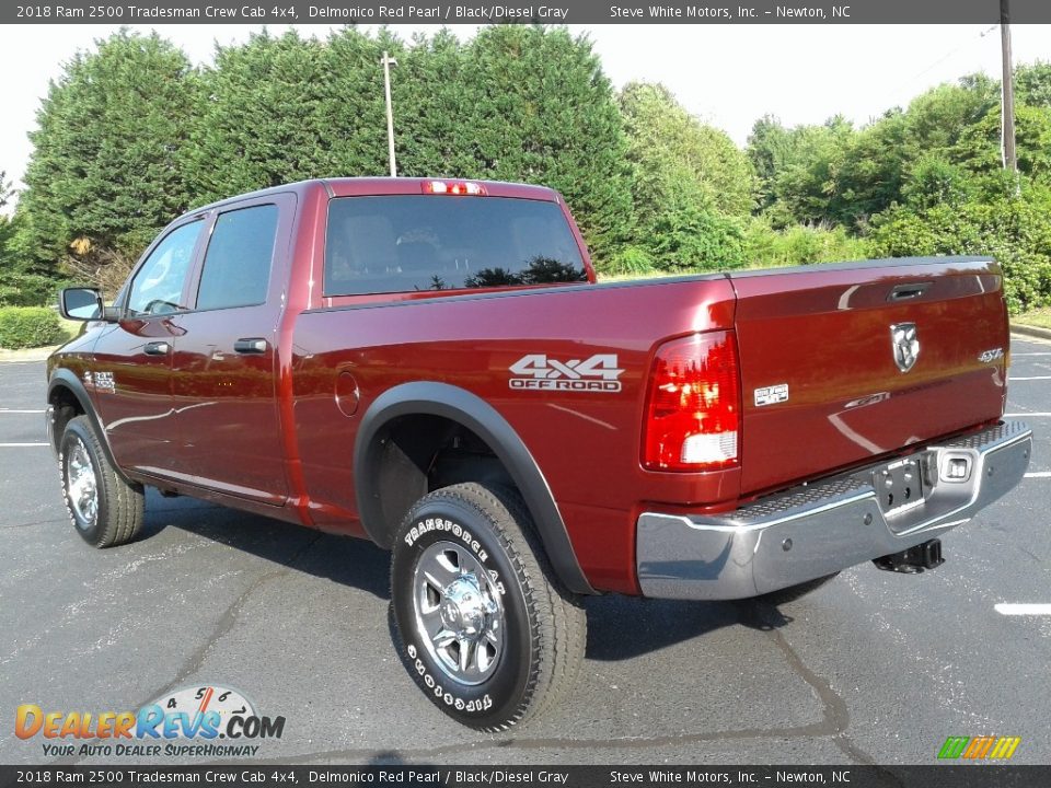 2018 Ram 2500 Tradesman Crew Cab 4x4 Delmonico Red Pearl / Black/Diesel Gray Photo #8