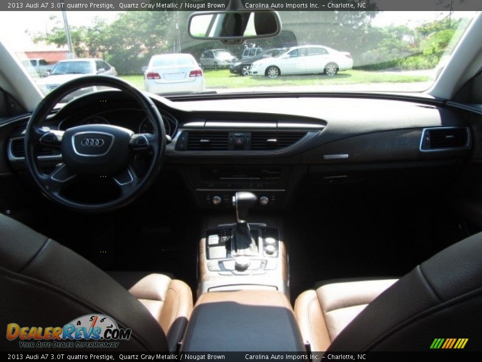 2013 Audi A7 3.0T quattro Prestige Quartz Gray Metallic / Nougat Brown Photo #13
