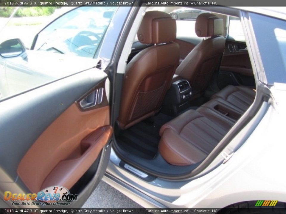 2013 Audi A7 3.0T quattro Prestige Quartz Gray Metallic / Nougat Brown Photo #20