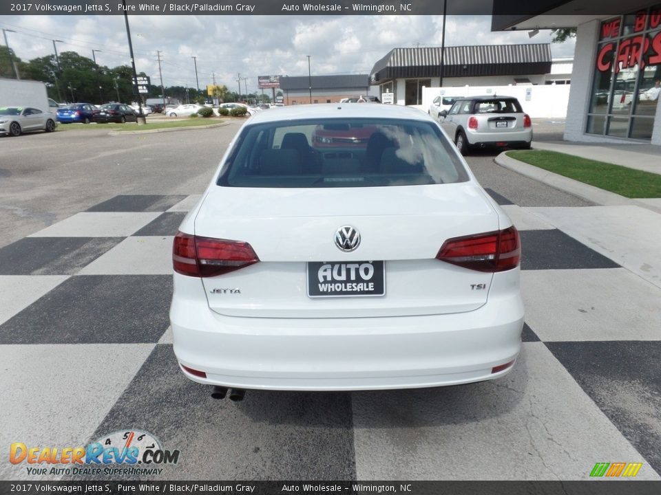 2017 Volkswagen Jetta S Pure White / Black/Palladium Gray Photo #4