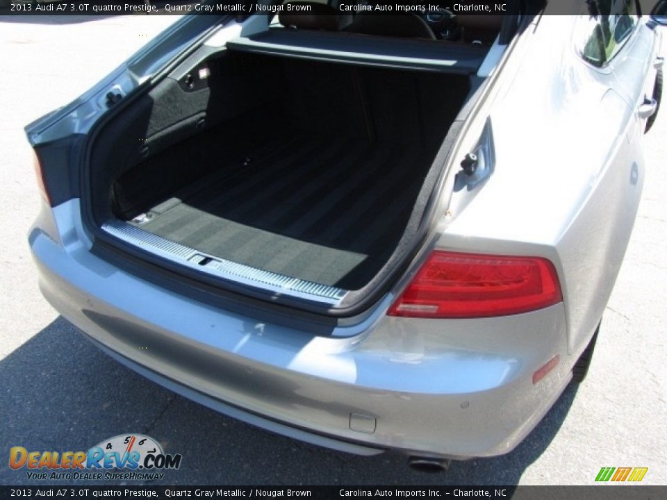 2013 Audi A7 3.0T quattro Prestige Quartz Gray Metallic / Nougat Brown Photo #21