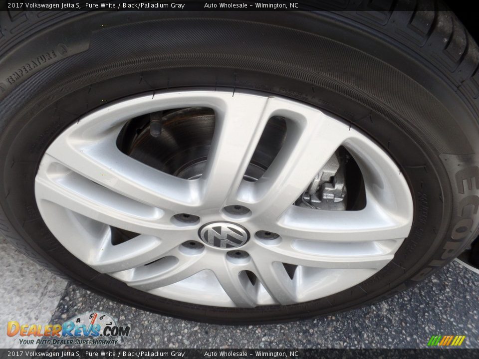 2017 Volkswagen Jetta S Pure White / Black/Palladium Gray Photo #7