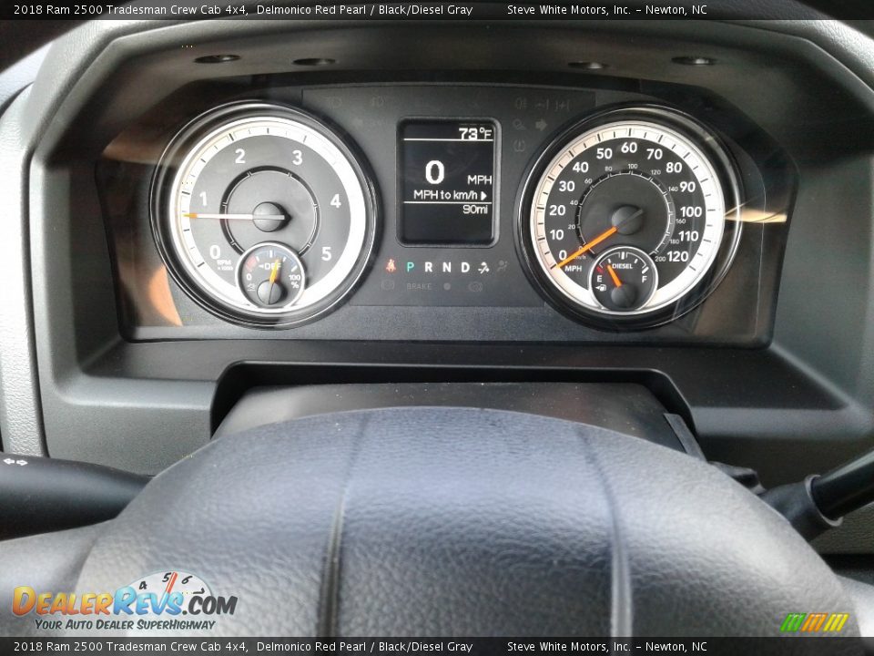 2018 Ram 2500 Tradesman Crew Cab 4x4 Delmonico Red Pearl / Black/Diesel Gray Photo #17