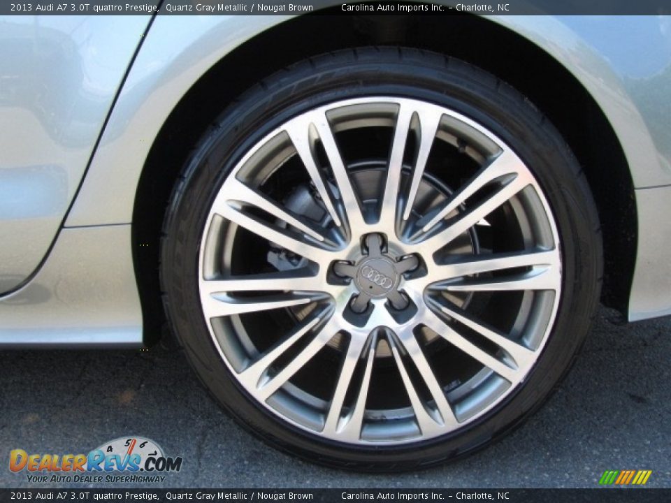 2013 Audi A7 3.0T quattro Prestige Quartz Gray Metallic / Nougat Brown Photo #26