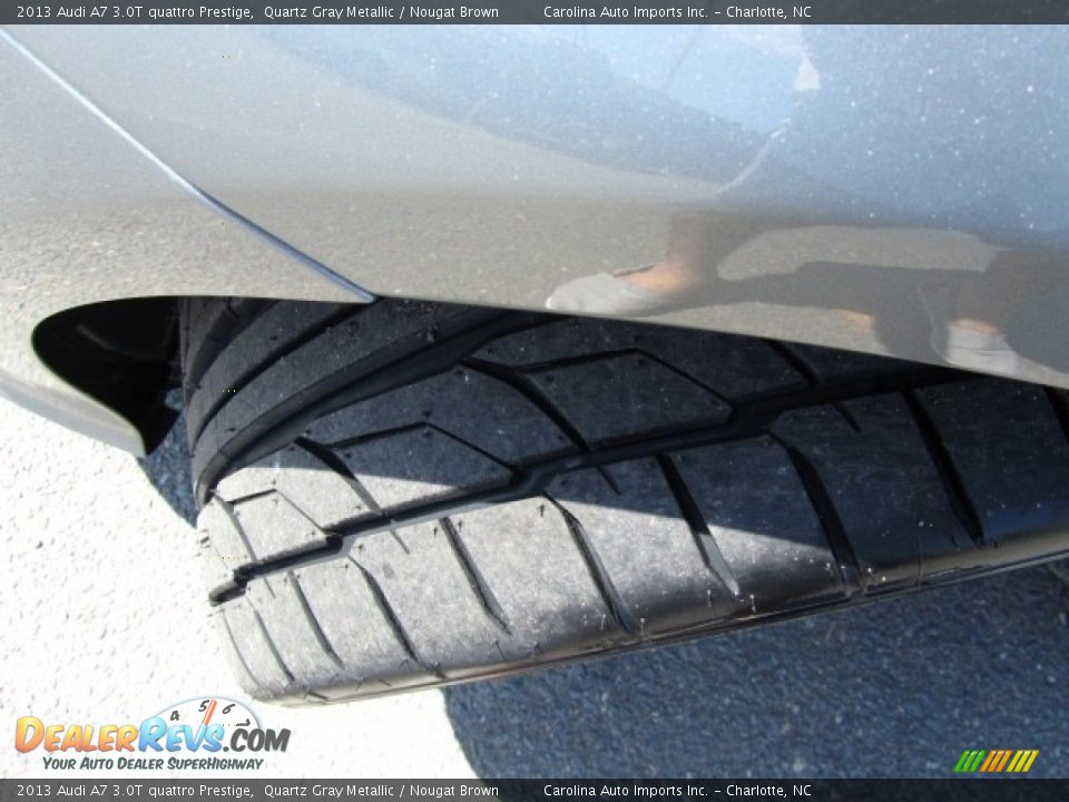 2013 Audi A7 3.0T quattro Prestige Quartz Gray Metallic / Nougat Brown Photo #27