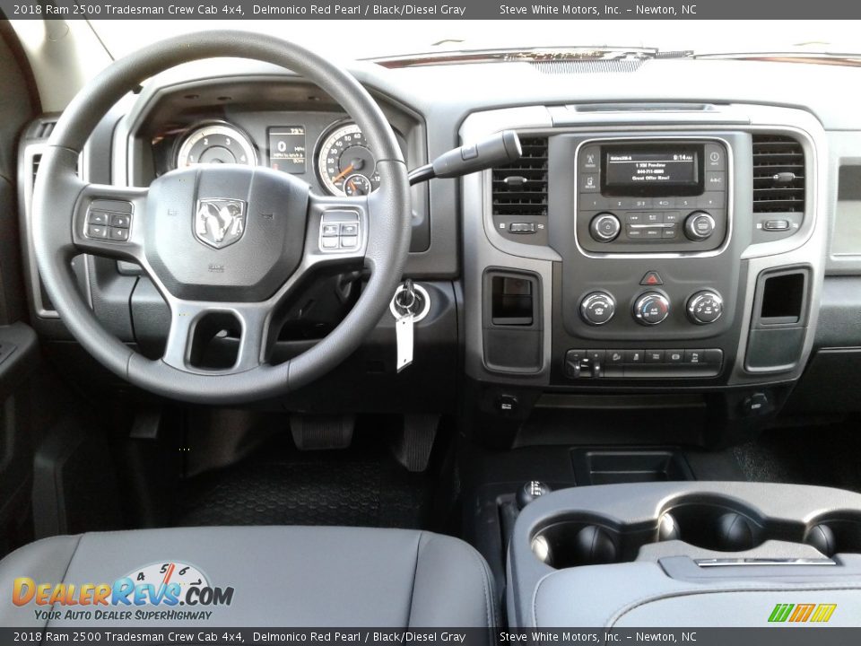 2018 Ram 2500 Tradesman Crew Cab 4x4 Delmonico Red Pearl / Black/Diesel Gray Photo #24
