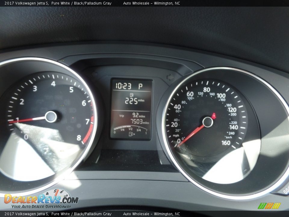 2017 Volkswagen Jetta S Pure White / Black/Palladium Gray Photo #16