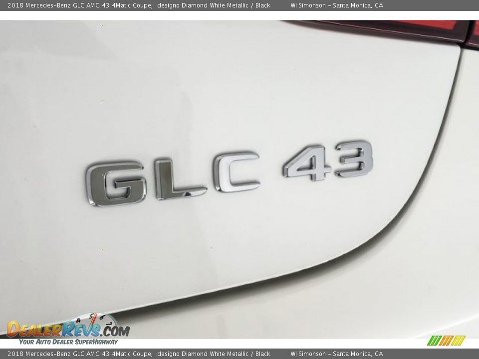 2018 Mercedes-Benz GLC AMG 43 4Matic Coupe designo Diamond White Metallic / Black Photo #7