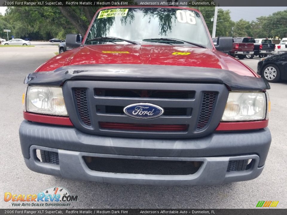 2006 Ford Ranger XLT SuperCab Redfire Metallic / Medium Dark Flint Photo #8