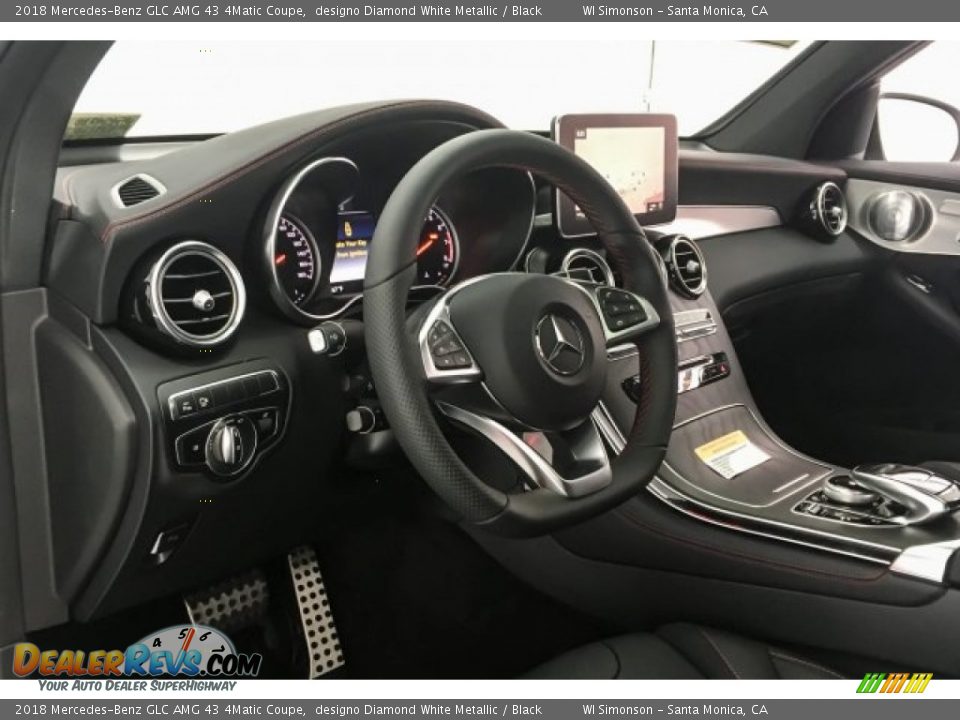 2018 Mercedes-Benz GLC AMG 43 4Matic Coupe designo Diamond White Metallic / Black Photo #20