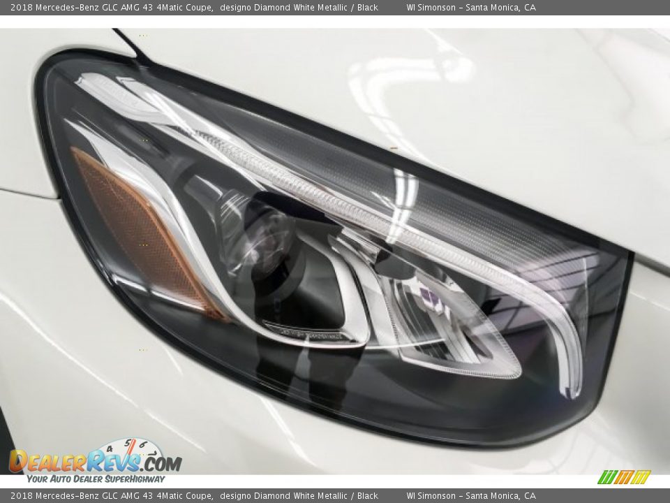 2018 Mercedes-Benz GLC AMG 43 4Matic Coupe designo Diamond White Metallic / Black Photo #32