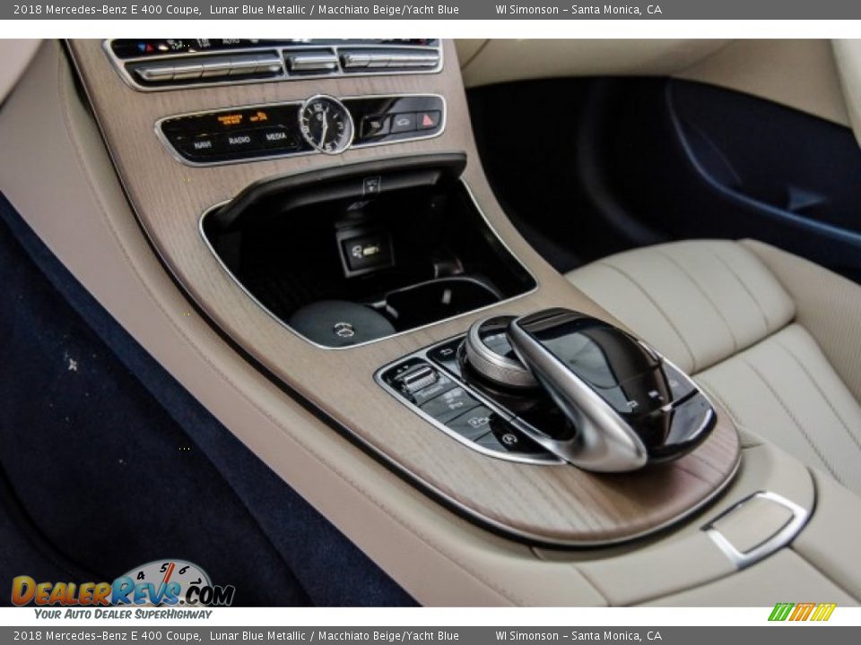 2018 Mercedes-Benz E 400 Coupe Lunar Blue Metallic / Macchiato Beige/Yacht Blue Photo #7
