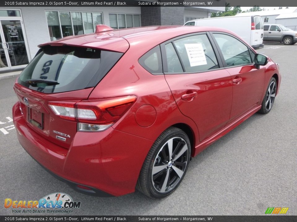 2018 Subaru Impreza 2.0i Sport 5-Door Lithium Red Pearl / Black Photo #4