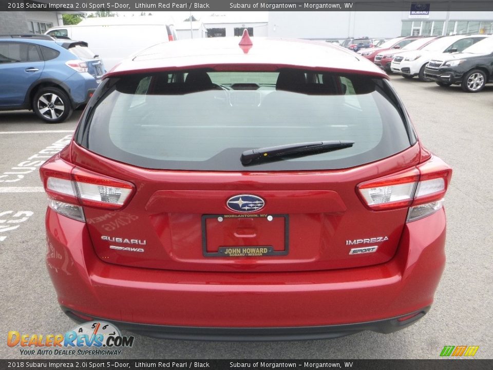 2018 Subaru Impreza 2.0i Sport 5-Door Lithium Red Pearl / Black Photo #5