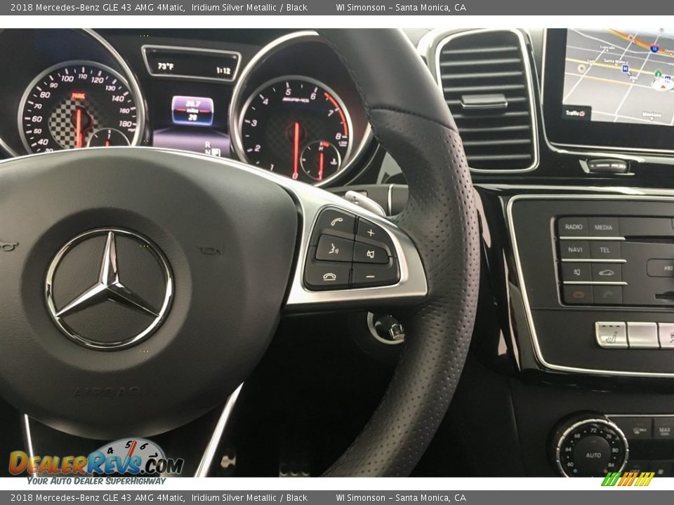 2018 Mercedes-Benz GLE 43 AMG 4Matic Iridium Silver Metallic / Black Photo #19