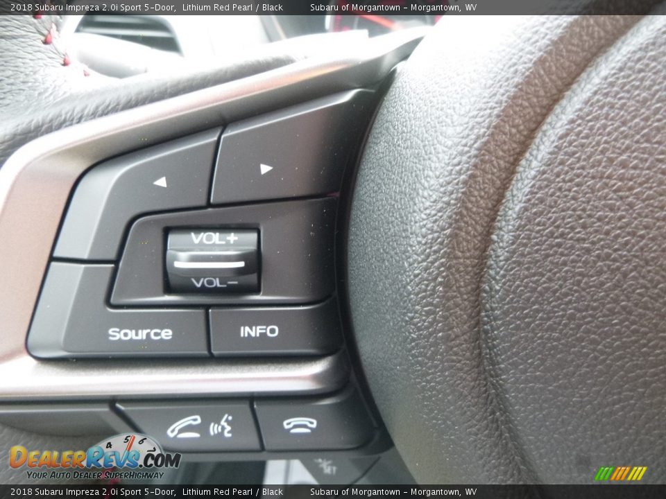 2018 Subaru Impreza 2.0i Sport 5-Door Lithium Red Pearl / Black Photo #20