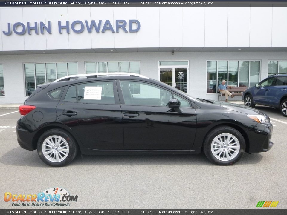 2018 Subaru Impreza 2.0i Premium 5-Door Crystal Black Silica / Black Photo #3