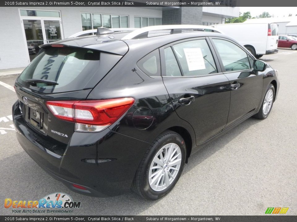 2018 Subaru Impreza 2.0i Premium 5-Door Crystal Black Silica / Black Photo #4
