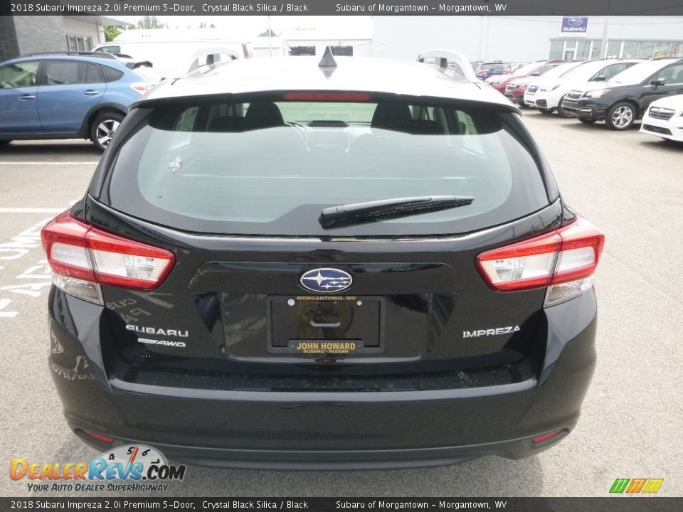 2018 Subaru Impreza 2.0i Premium 5-Door Crystal Black Silica / Black Photo #5