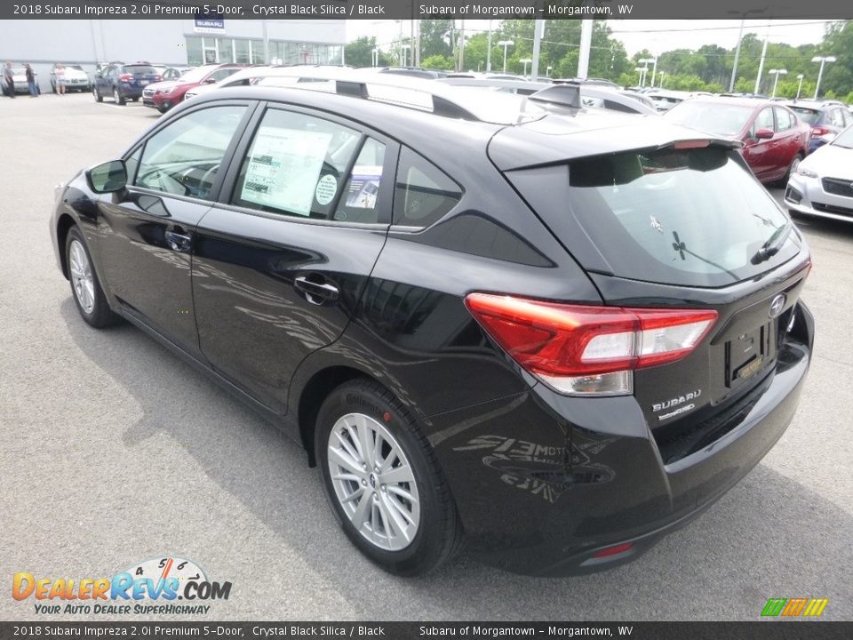 2018 Subaru Impreza 2.0i Premium 5-Door Crystal Black Silica / Black Photo #6