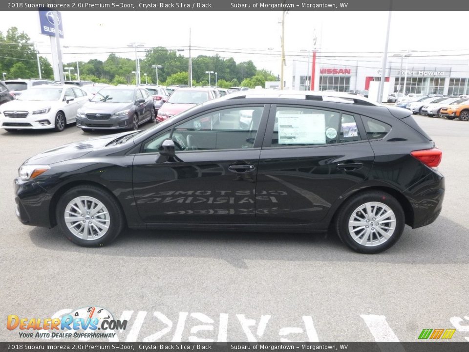 2018 Subaru Impreza 2.0i Premium 5-Door Crystal Black Silica / Black Photo #7