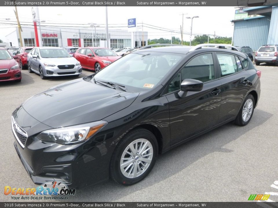 2018 Subaru Impreza 2.0i Premium 5-Door Crystal Black Silica / Black Photo #8