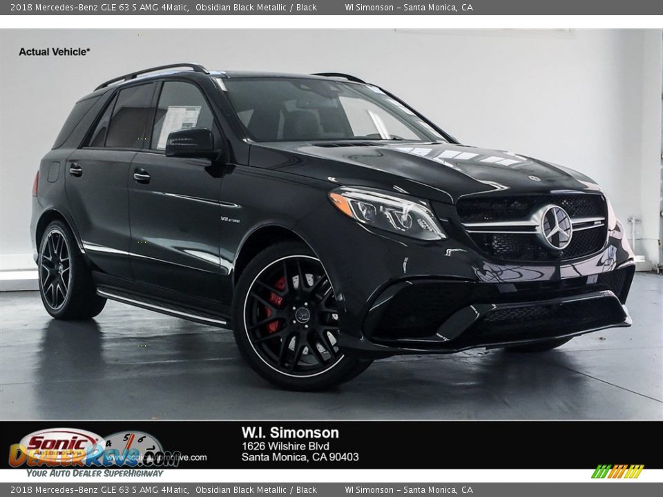 2018 Mercedes-Benz GLE 63 S AMG 4Matic Obsidian Black Metallic / Black Photo #1