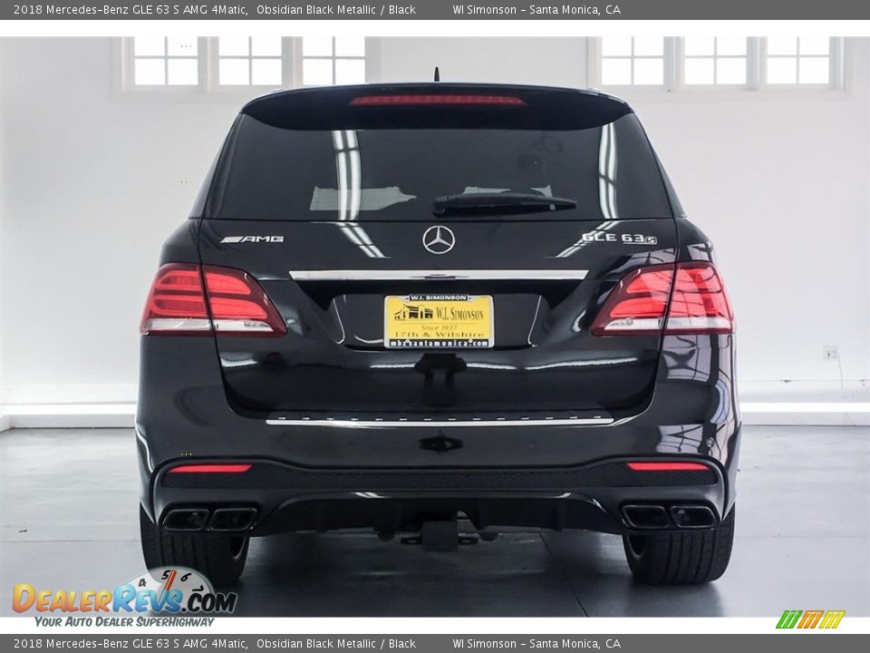 2018 Mercedes-Benz GLE 63 S AMG 4Matic Obsidian Black Metallic / Black Photo #3