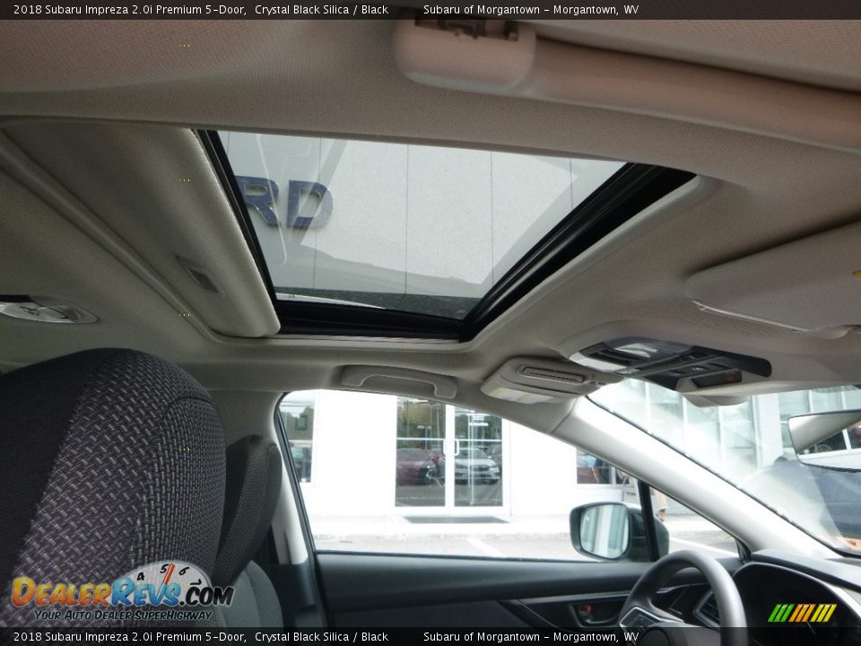 2018 Subaru Impreza 2.0i Premium 5-Door Crystal Black Silica / Black Photo #12