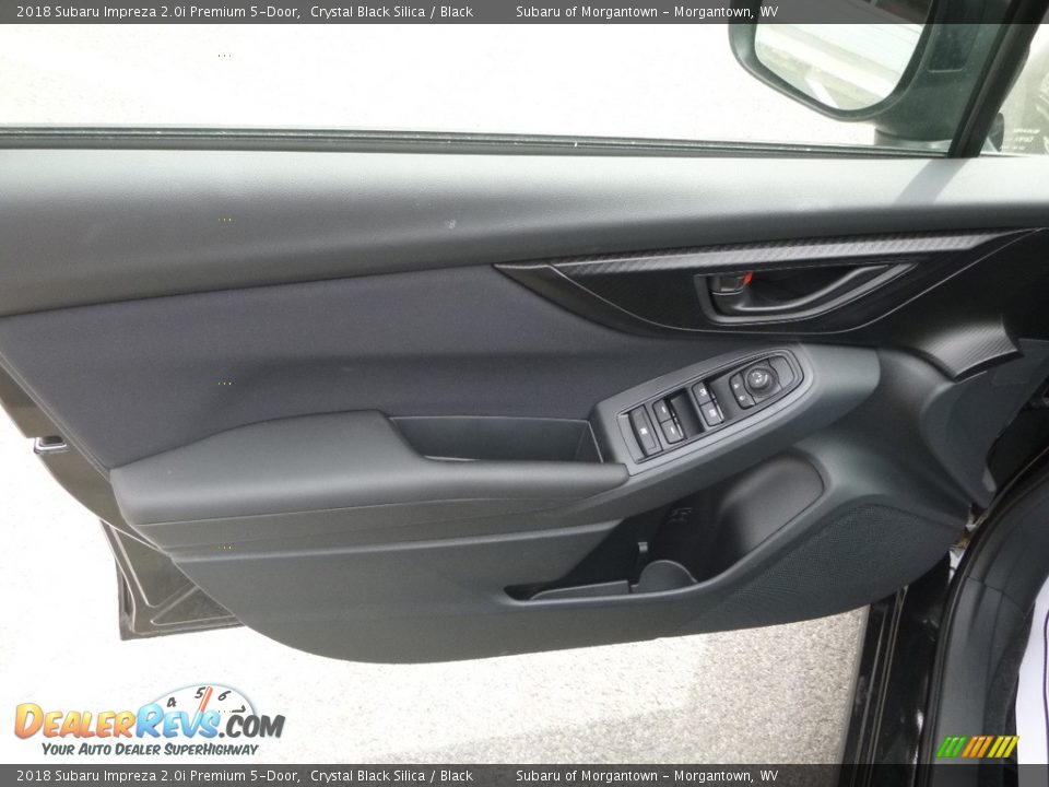 2018 Subaru Impreza 2.0i Premium 5-Door Crystal Black Silica / Black Photo #14