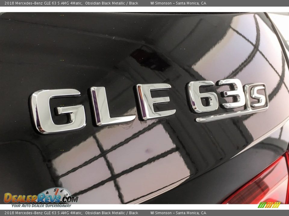 2018 Mercedes-Benz GLE 63 S AMG 4Matic Obsidian Black Metallic / Black Photo #7