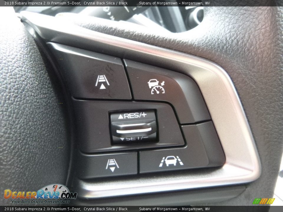 2018 Subaru Impreza 2.0i Premium 5-Door Crystal Black Silica / Black Photo #19