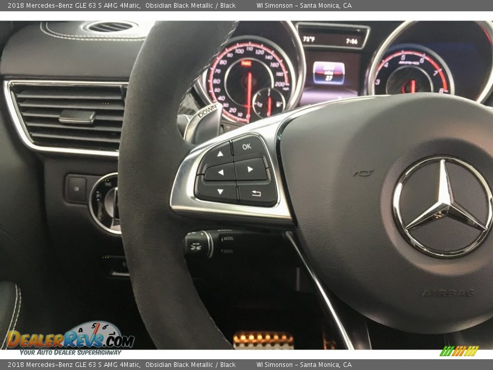 2018 Mercedes-Benz GLE 63 S AMG 4Matic Steering Wheel Photo #18