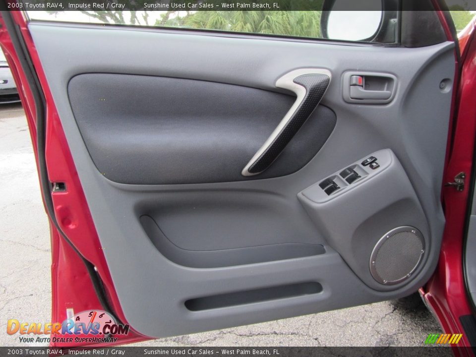 2003 Toyota RAV4 Impulse Red / Gray Photo #9