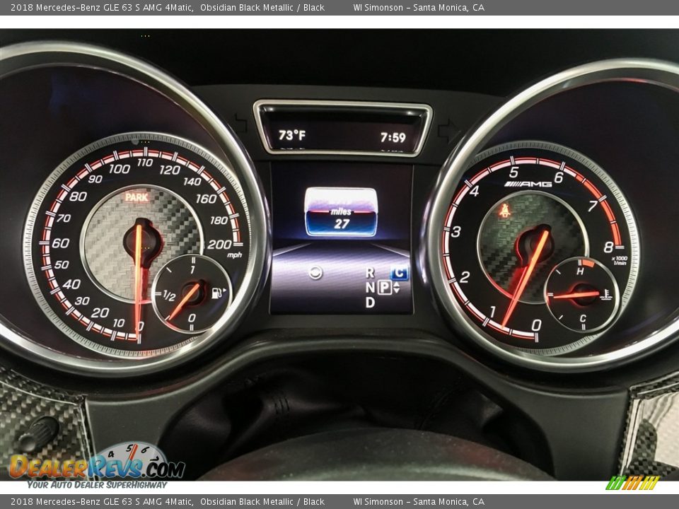 2018 Mercedes-Benz GLE 63 S AMG 4Matic Gauges Photo #34