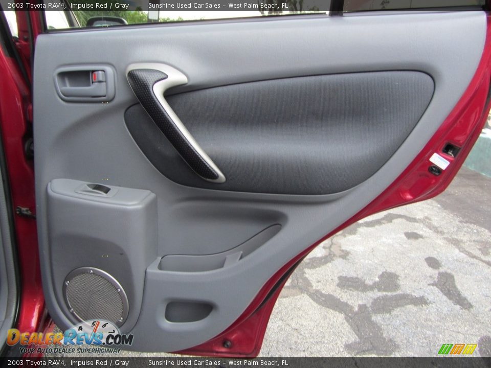 2003 Toyota RAV4 Impulse Red / Gray Photo #15