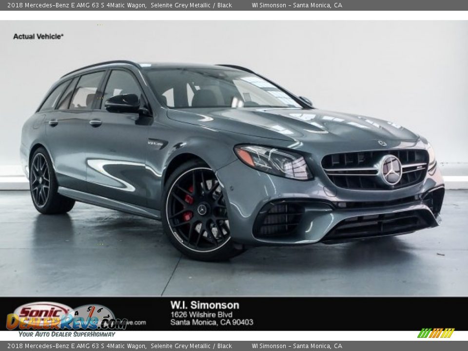 2018 Mercedes-Benz E AMG 63 S 4Matic Wagon Selenite Grey Metallic / Black Photo #1