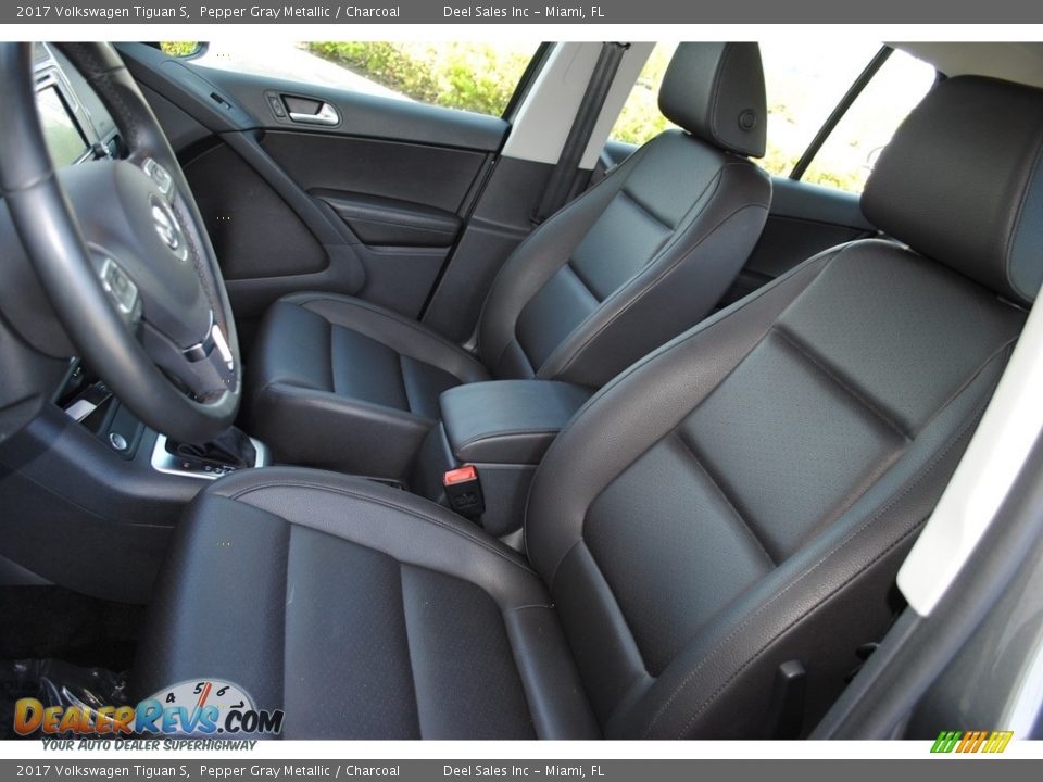 2017 Volkswagen Tiguan S Pepper Gray Metallic / Charcoal Photo #14