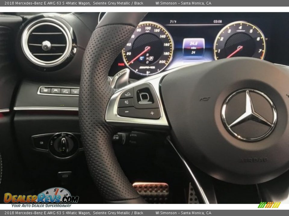 2018 Mercedes-Benz E AMG 63 S 4Matic Wagon Steering Wheel Photo #18