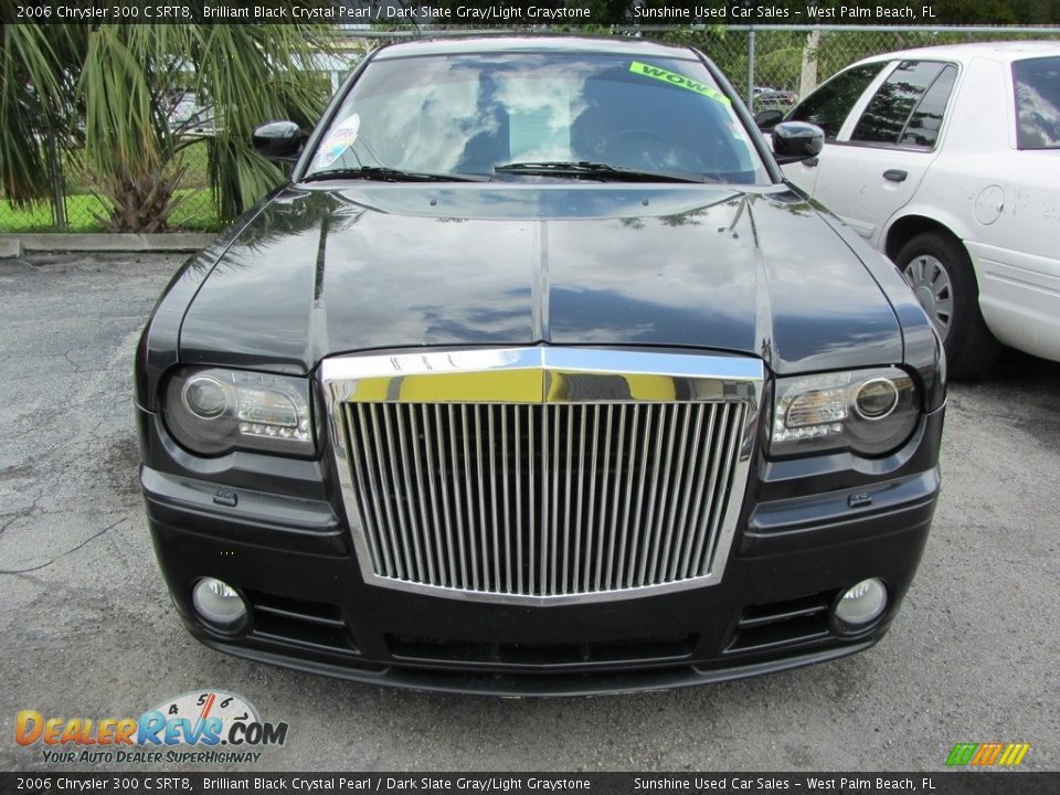 2006 Chrysler 300 C SRT8 Brilliant Black Crystal Pearl / Dark Slate Gray/Light Graystone Photo #4