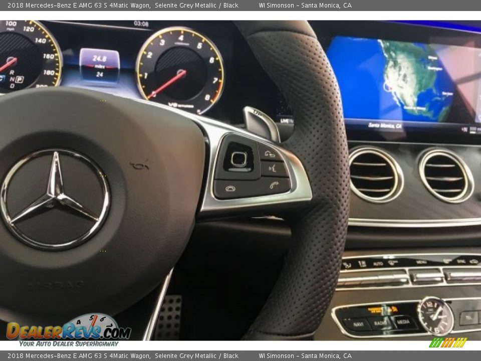 2018 Mercedes-Benz E AMG 63 S 4Matic Wagon Steering Wheel Photo #19